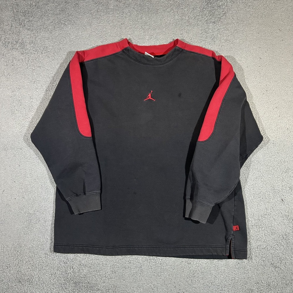 Vintage Air Jordan Sweatshirt Mens XL Black Basketball Performance Jumpman #3441